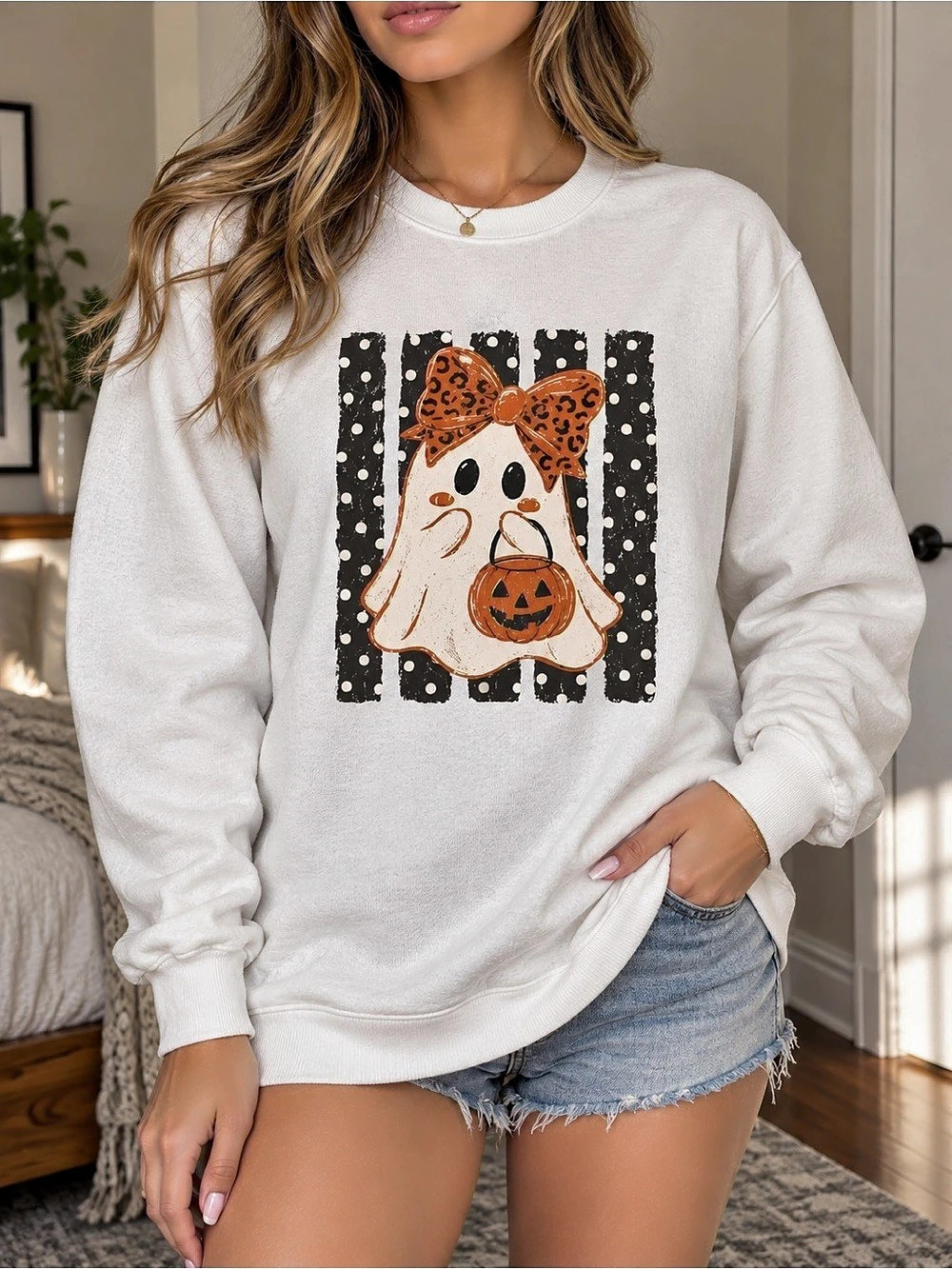 Gildan 18000 Heavy Blend Crewneck Sweatshirt White Large